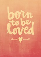 houten kaart geboorte meisje born to be loved